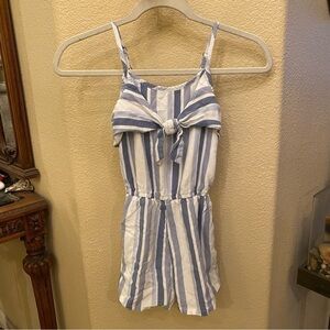 ABERCROMBIE KIDS Blue & White Striped Romper Size 9/10 Yrs